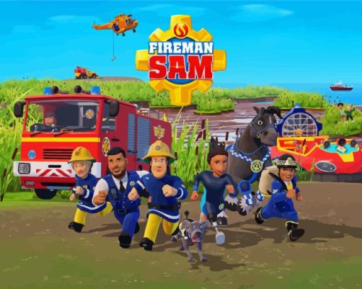 Fireman Sam Diamond Painting