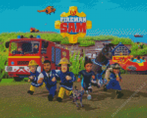 Fireman Sam Diamond Painting