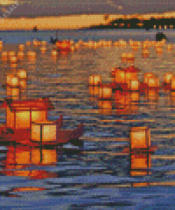 Floating Lantern Diamond Painting