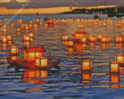 Floating Lantern Diamond Painting