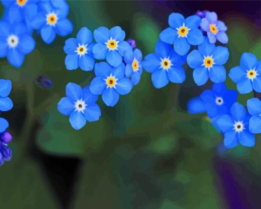 Forget Me Nots Diamond Painting