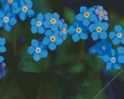 Forget Me Nots Diamond Painting