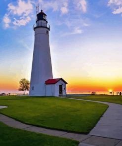 Fort Gratiot Lighthouse Diamond Painting