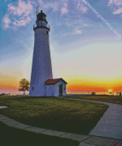 Fort Gratiot Lighthouse Diamond Painting