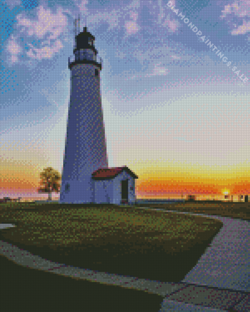 Fort Gratiot Lighthouse Diamond Painting