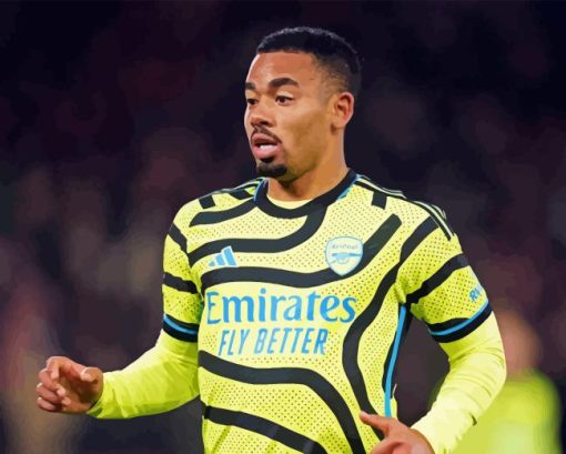 Gabriel Jesus Footballer Diamond Painting