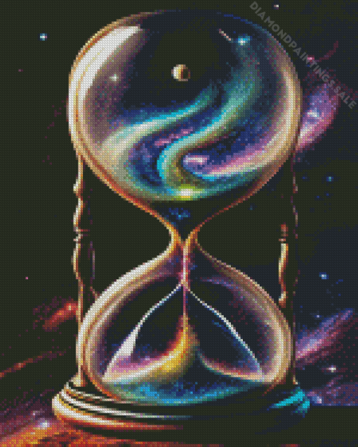 Galaxy Hourglasses Diamond Painting