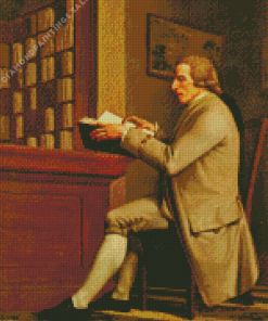 Gentleman Reading Book Diamond Painting