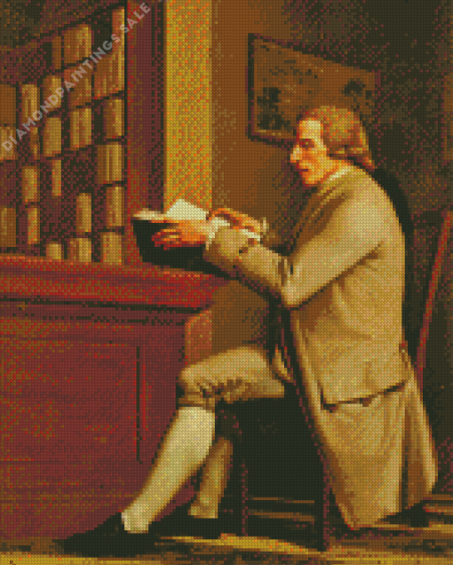 Gentleman Reading Book Diamond Painting