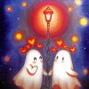 Ghost Couple In Love Diamond Painting