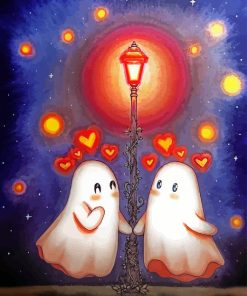 Ghost Couple In Love Diamond Painting