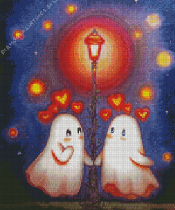 Ghost Couple In Love Diamond Painting