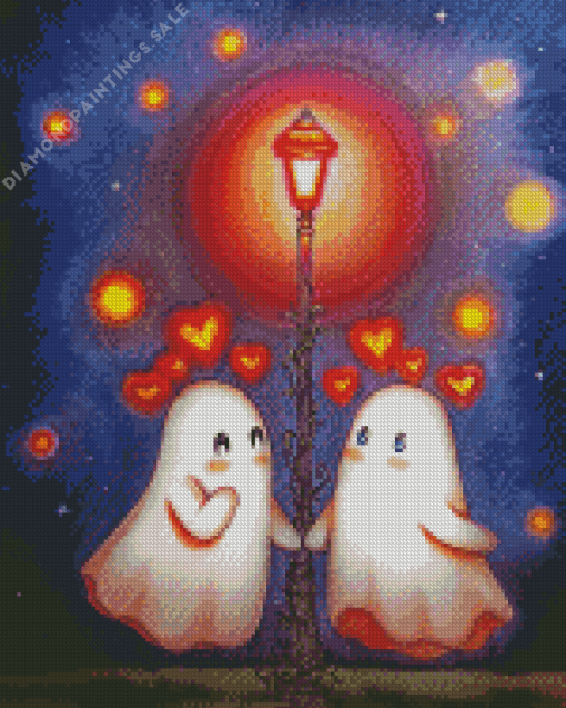 Ghost Couple In Love Diamond Painting