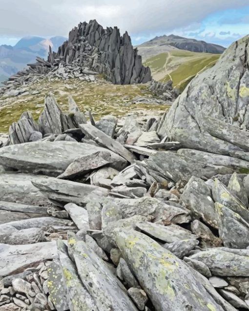 Glyder Fawr Snowdon Diamond Painting