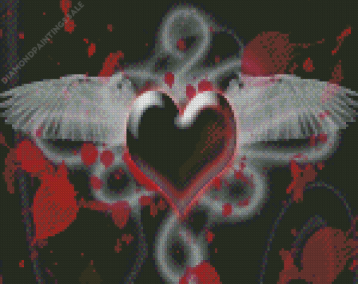 Gothic Heart Diamond Painting