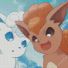 Goupix And Vulpix Diamond Painting