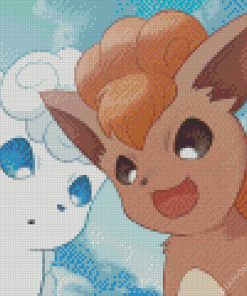 Goupix And Vulpix Diamond Painting