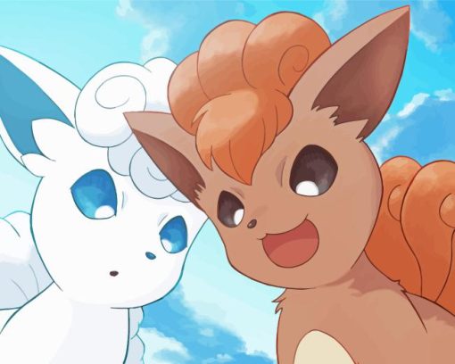 Goupix And Vulpix Diamond Painting