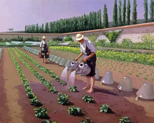 Gustave Caillebotte The Gardeners Diamond Painting