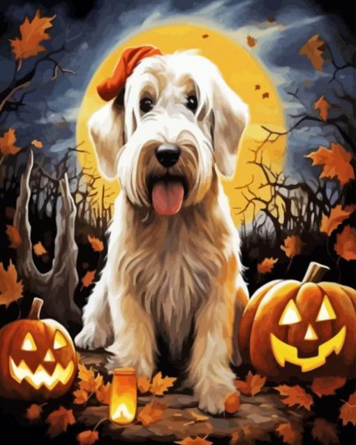 Halloween Sealyham Terrier Diamond Painting