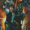 Han Solo And Chewbacca Diamond Painting