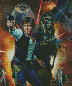 Han Solo And Chewbacca Diamond Painting