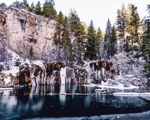 Hanging Lake Diamond Painting