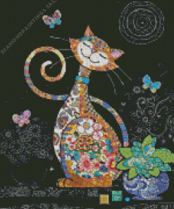 Happy Cat Diamond Painting