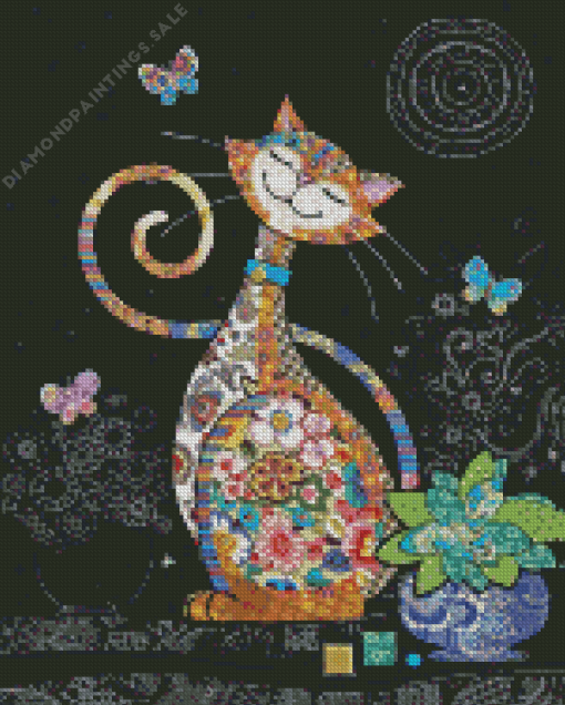 Happy Cat Diamond Painting