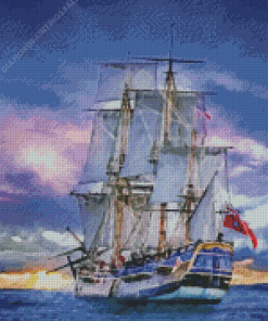 Hms Endeavour Art Diamond Painting