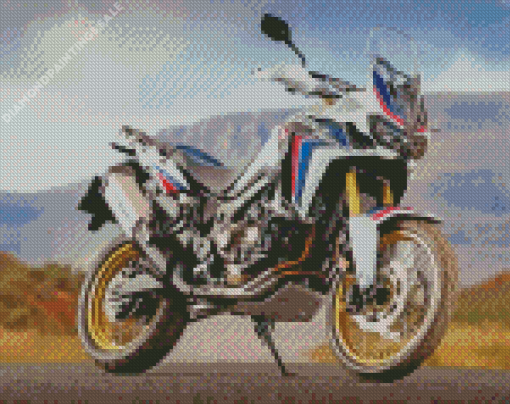 Honda Motorcycle Africa Twin Diamond Painting