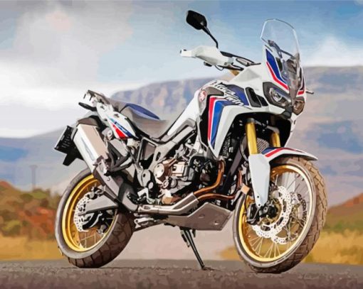 Honda Motorcycle Africa Twin Diamond Painting