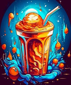 Iced Coffee Diamond Painting