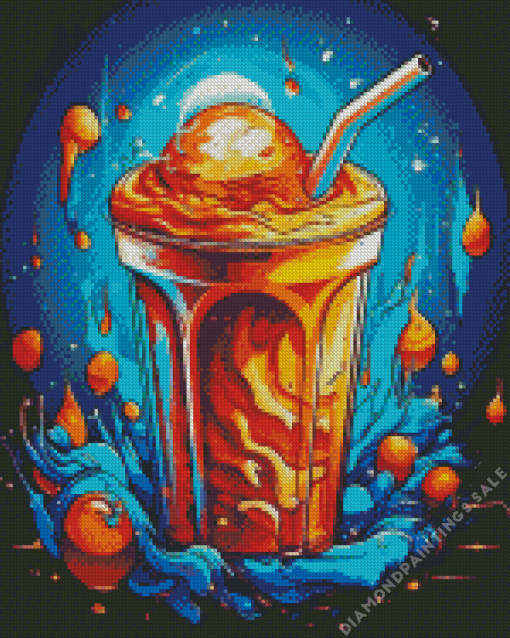 Iced Coffee Diamond Painting