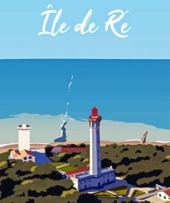 Ile De Re Lighhouse Diamond Painting