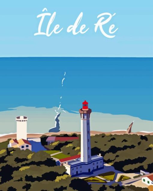 Ile De Re Lighhouse Diamond Painting