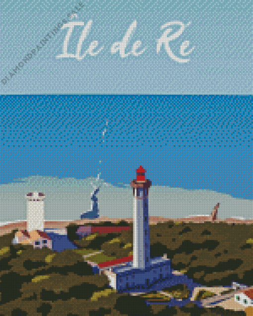 Ile De Re Lighhouse Diamond Painting