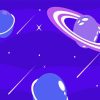 Illustration Purple Planet Diamond Painting