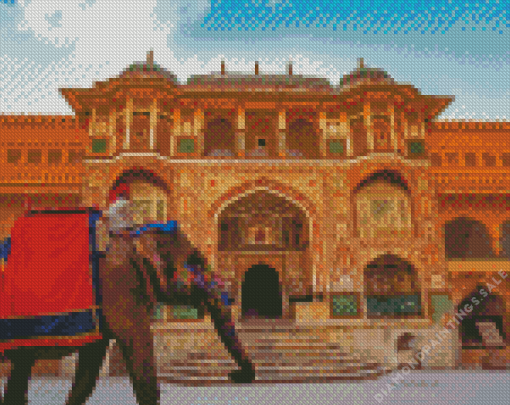 India Rajasthan Amber Palace Diamond Painting