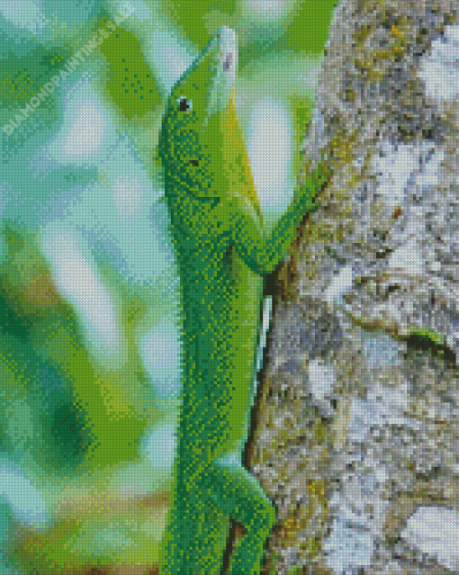 Jamaican Giant Anole Diamond Painting