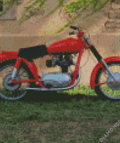 Junak Motorcycle Diamond Painting