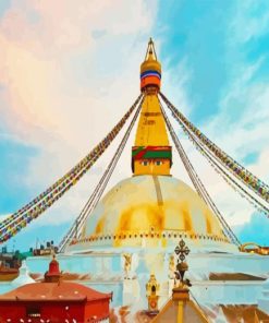 Kathmandu Stupas Diamond Painting