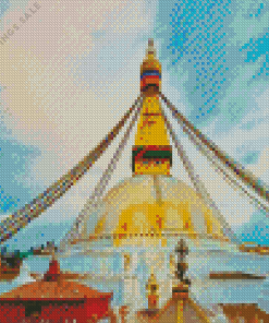 Kathmandu Stupas Diamond Painting