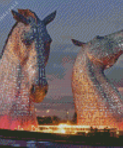 Kelpies Of Scotland Diamond Painting