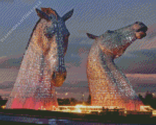 Kelpies Of Scotland Diamond Painting