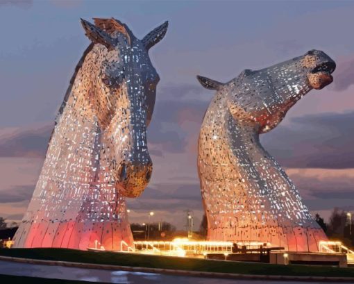 Kelpies Of Scotland Diamond Painting