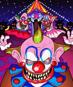 Killer Klowns From Outer Space Diamond Painting