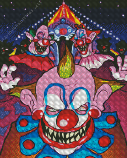 Killer Klowns From Outer Space Diamond Painting