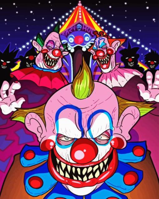 Killer Klowns From Outer Space Diamond Painting