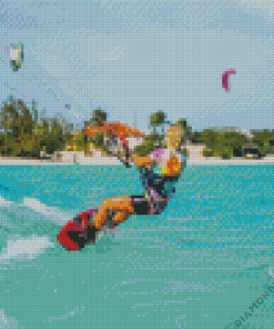 Kitesurfing Time Diamond Painting